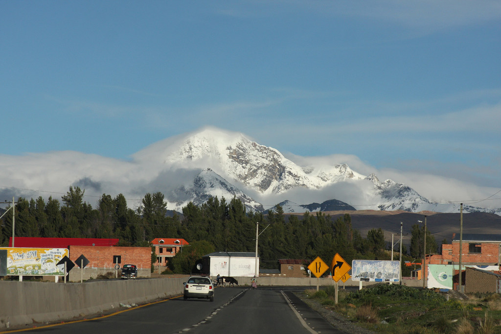 El Alto, en la provincia de Pedro Domingo Murillo, en Bolivia, un país sin litoral.